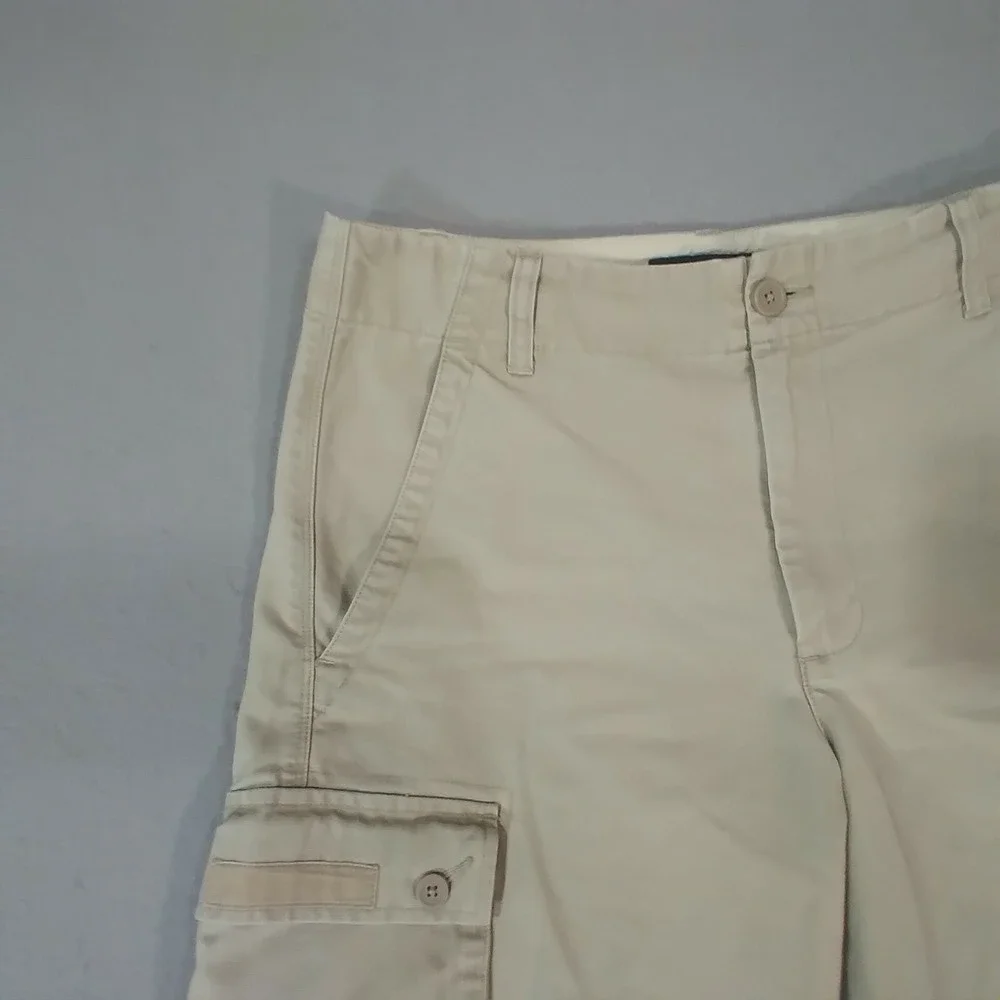 Banana Republic cargo shorts men's 31 x 11 khaki tan cotton Outdoor hiking Urban